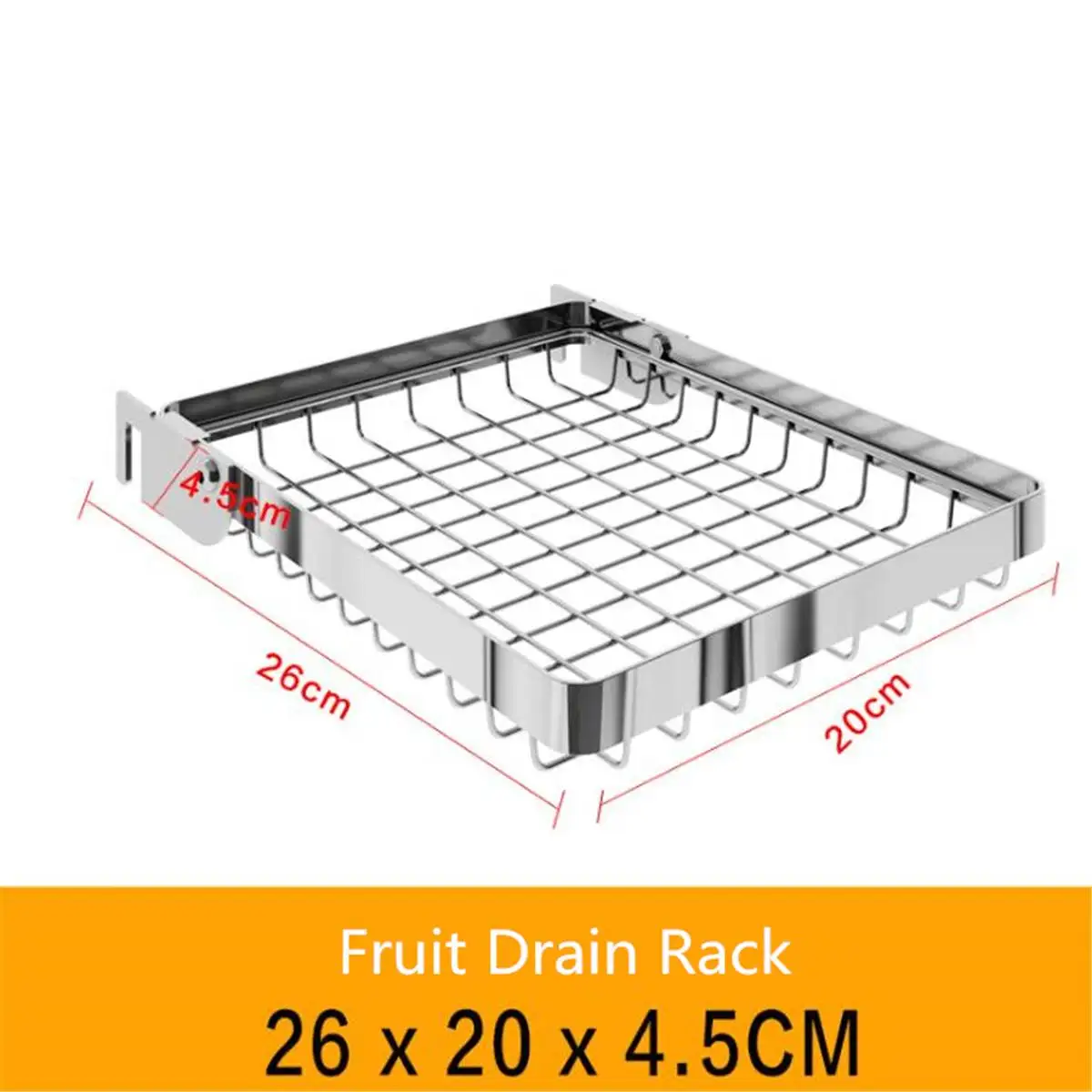 Fruit Drain Rack Кухонные полки из нержавеющей стали, держатели для хранения чаши, стойки для посуды, органайзер, принадлежности для хранения посуды, сушильная чаша, стойка для раковины - Цвет: Fruit Drain Rack