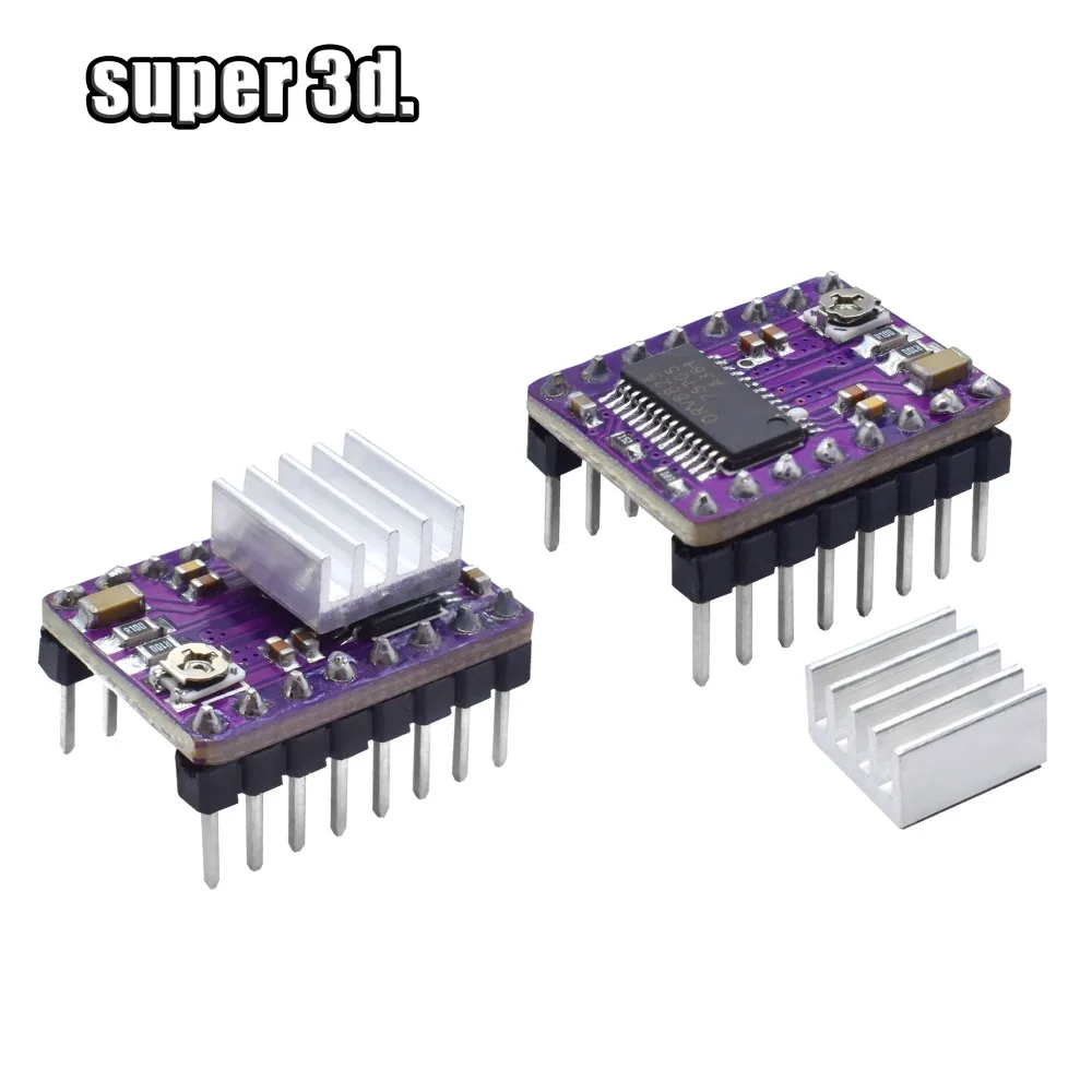 3D принтер StepStick DRV8825 драйвер шагового двигателя переноска Reprap 4 слойные PCB RAMPS