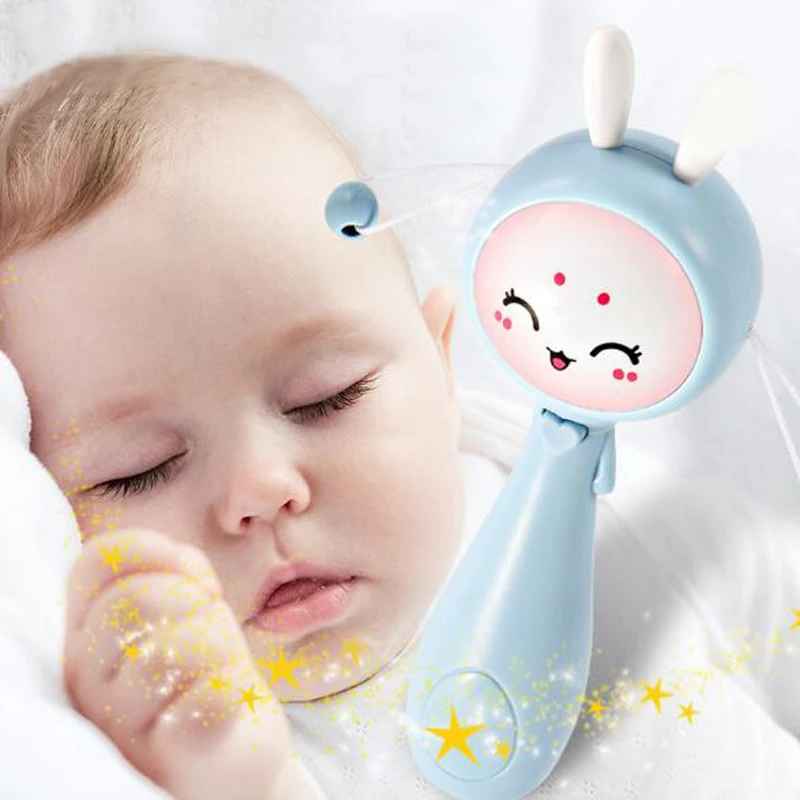 1 шт. прекрасный мультфильм свет Музыка Пение погремушка барабаны песок молоток