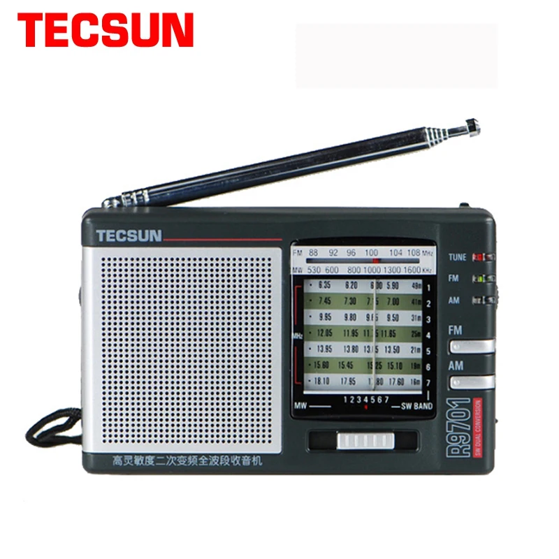 Розничная Оптовая продажа TECSUN R 9701 радио FM/MW/SW многодиапазонный | Радиоприёмники -32782011784