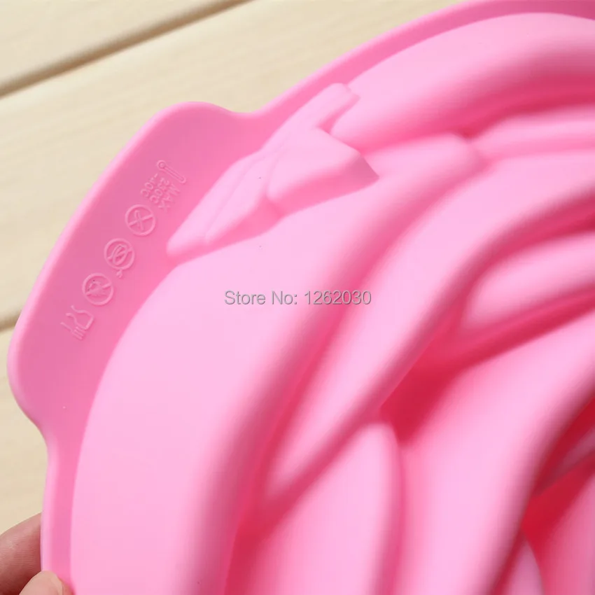 8 дюймов высокое качество 3d форма для торта в форме розы силиконовая выпечки