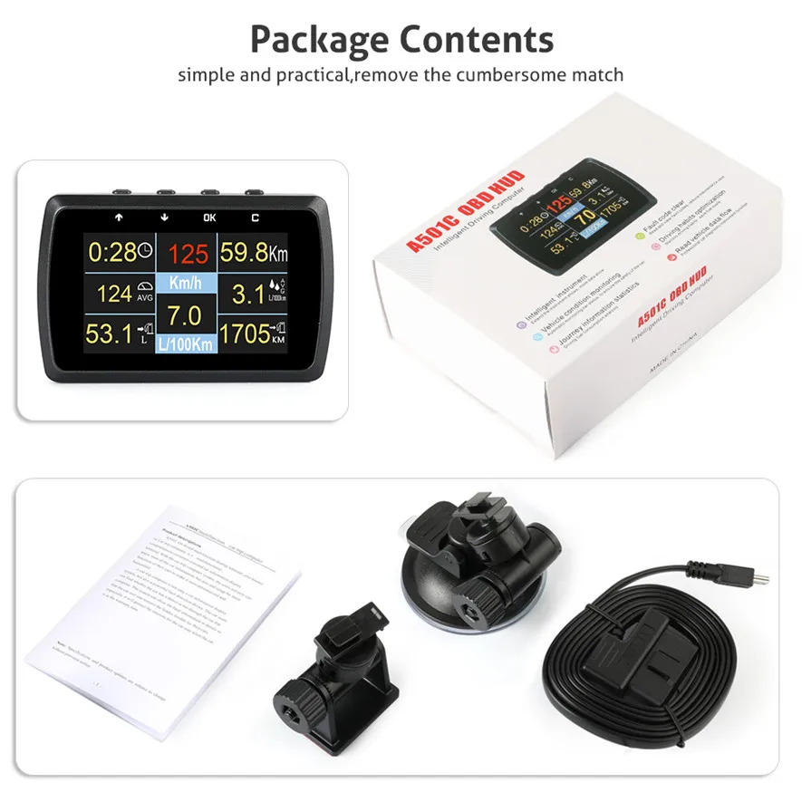 OBD2 Авто сканер БОРТОВОЙ Двигатель температура воды Дисплей метр Датчик