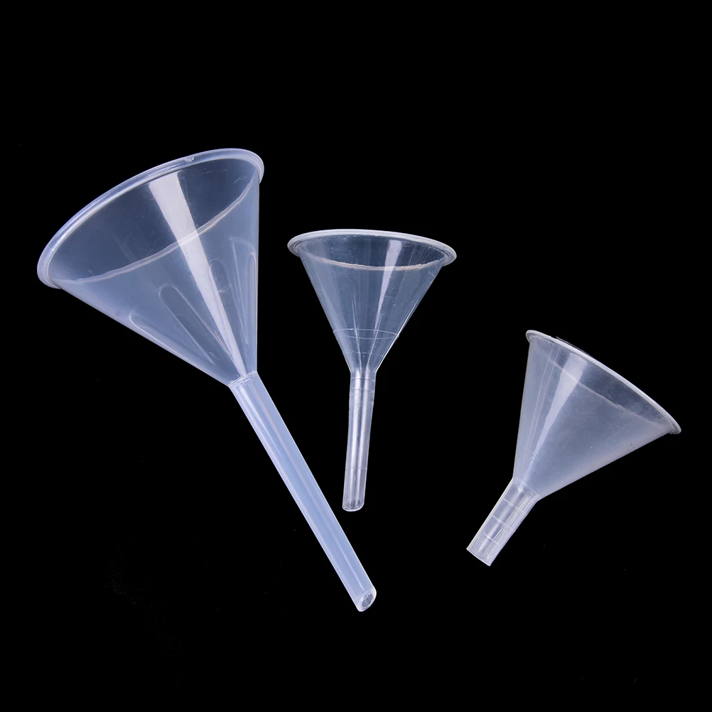

1/2" 60ml new Mini and clear White Mouth Dia Laboratory transfer perfume Plastic Filter Funnel