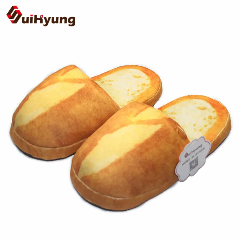 Suihyung/новые зимние теплые домашние тапочки для женщин и мужчин; домашняя обувь с мягкой подошвой; забавные плюшевые тапочки; тапочки для спальни
