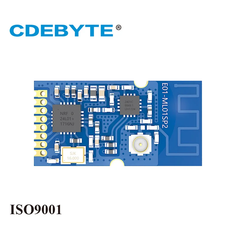 E01 ML01SP2 большой радиус действия nRF24L01P 2 4 ГГц 100 мВт IPX печать антенна отверстия uhf