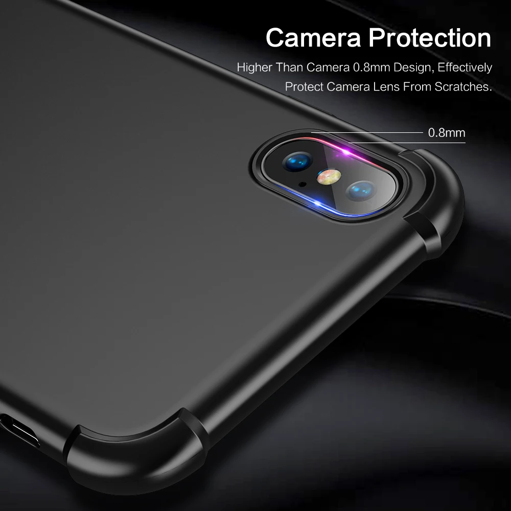 Чехол FLOVEME с полным покрытием на 360 градусов для iPhone X 7 Plus 6 6s 8 Мягкий ТПУ чехол