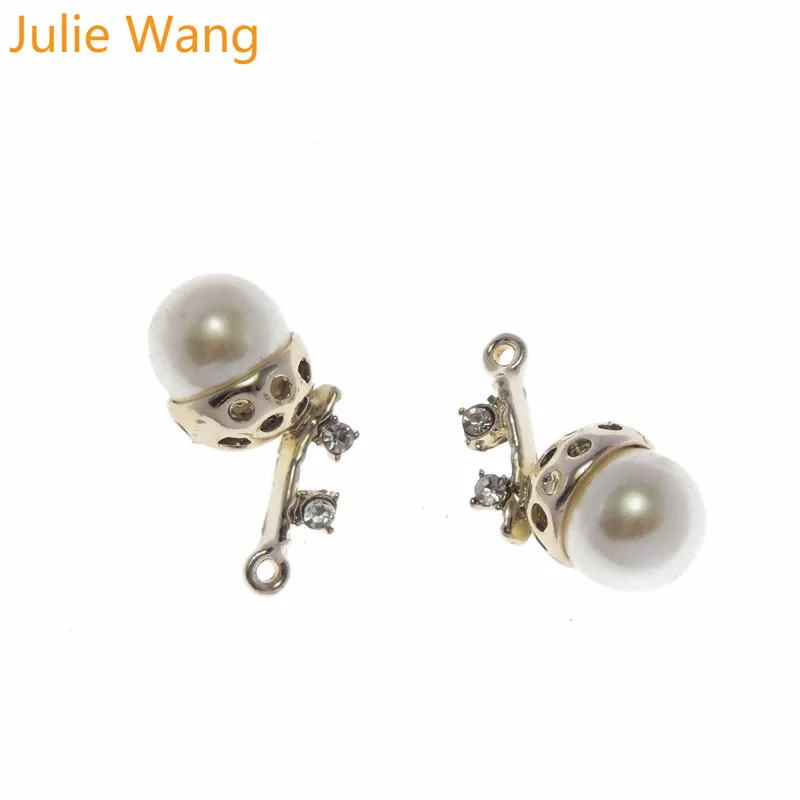 Ожерелье с кулоном Julie Wang 5 шт. из сплава золота жемчуга горного хрусталя|Шармы| |