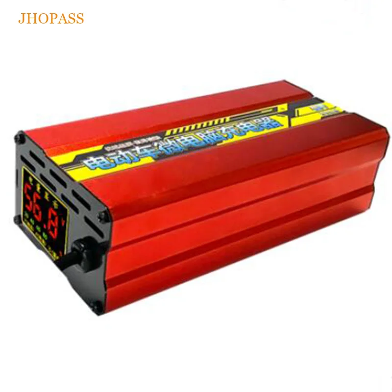 ЖК-дисплей 48V 20AH 60V 20AH 72V 20AH умное свинцово-Кислотное зарядное устройство для электровелосипеда входное напряжение 220V chagrer