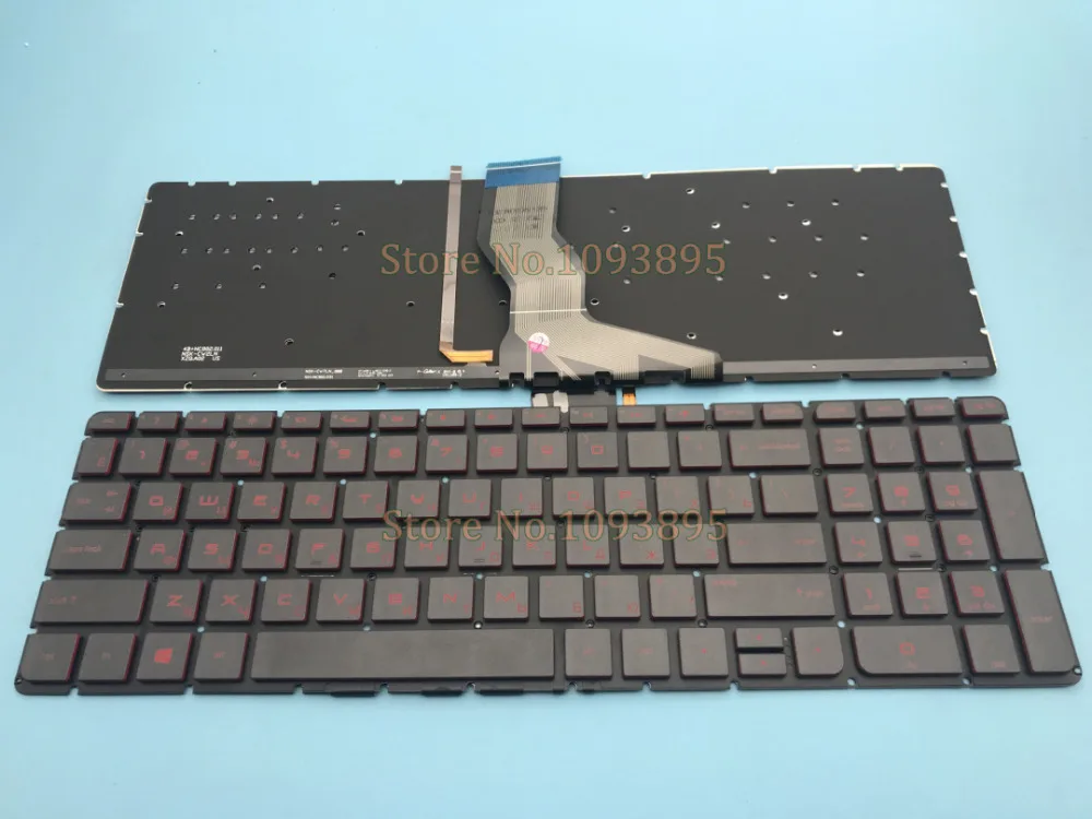 Новая русская клавиатура для ноутбука HP 15 ab109ur ab110ur ab112ur ab113ur ab115ur красная