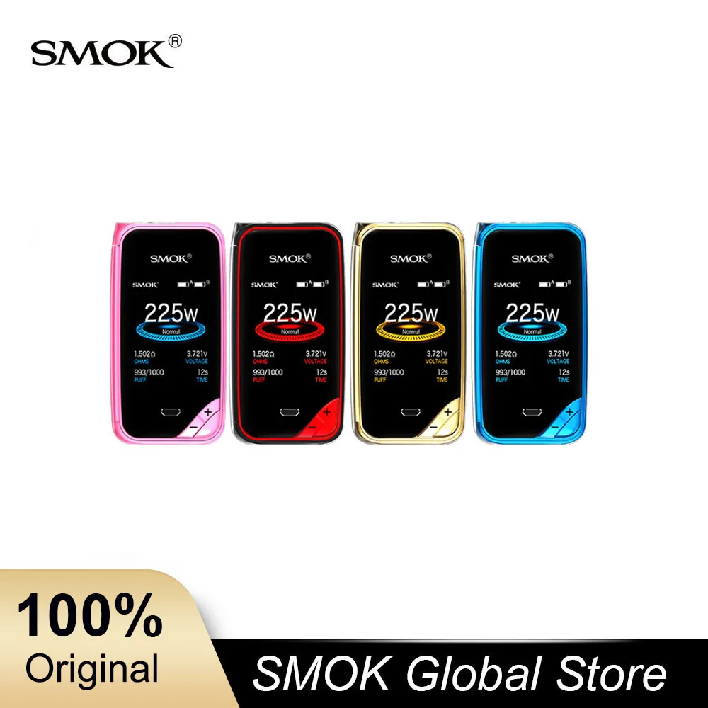 Оригинальный Smok X-priv Mod 225 Вт TC Box контроль температуры электронные сигареты Fit Tfv12
