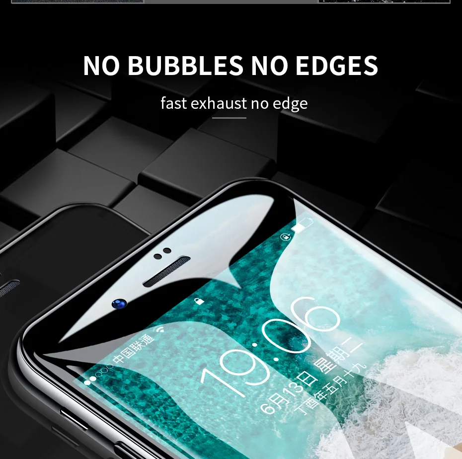 Полное покрытие 6D Edge закаленное стекло для iPhone 11 Pro Max 6 6s 7 8 Plus Защитная пленка для iPhone X XR XS Max