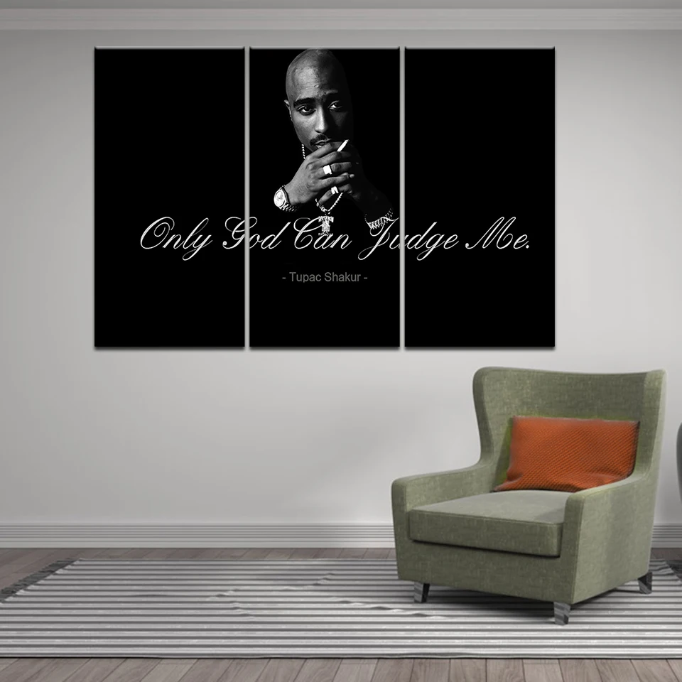 Знаменитостей 2Pac Makaveli Tupac Amaru Shakur Современный домашний декор плакат картина