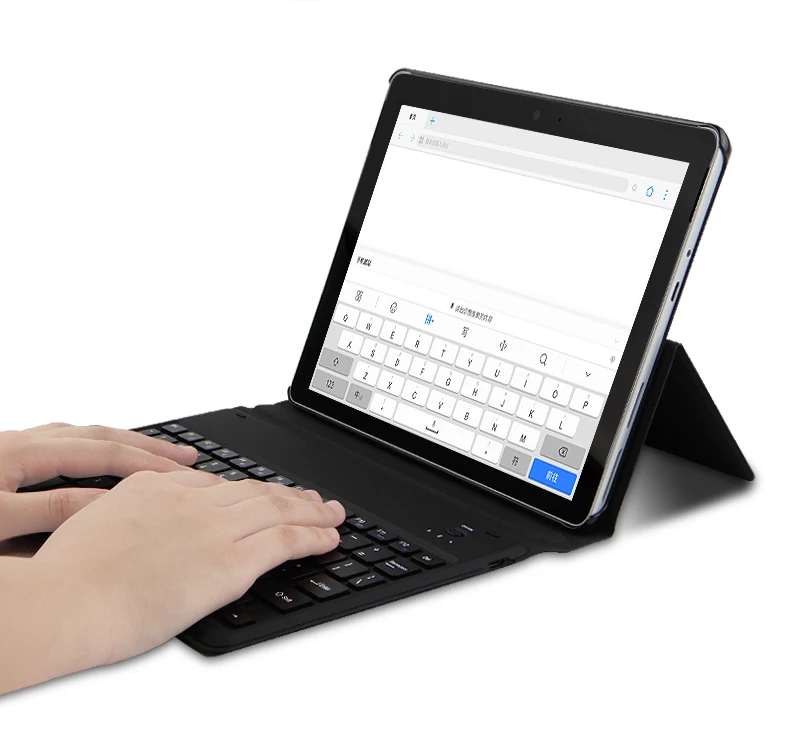 Тонкая беспроводная Bluetooth клавиатура с подставкой кожаный чехол для Microsoft Surface GO
