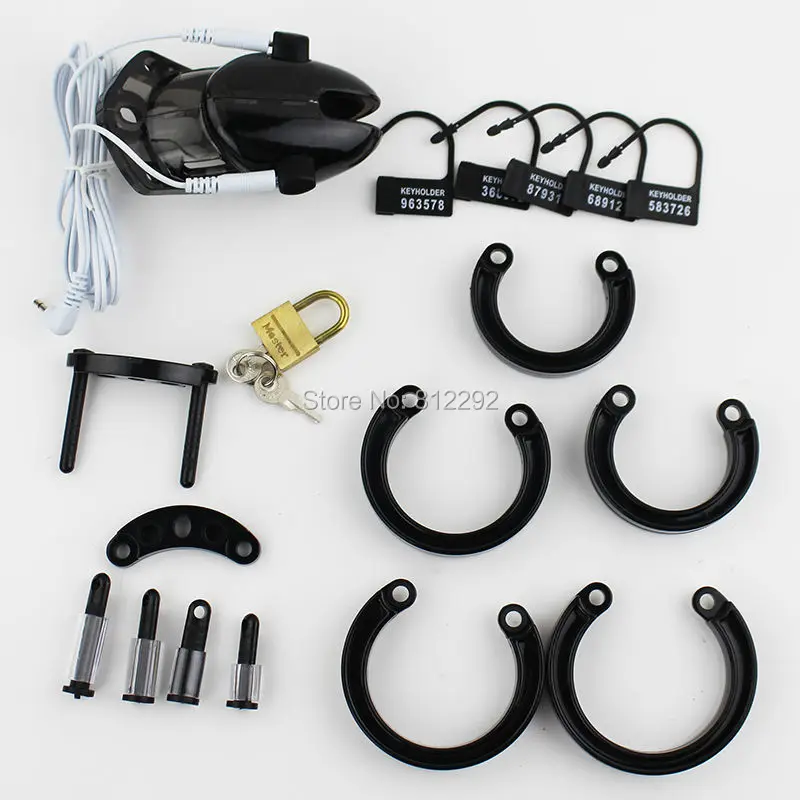 Новинка электро шок кольцо для фиксации пениса клетка члена электрическое