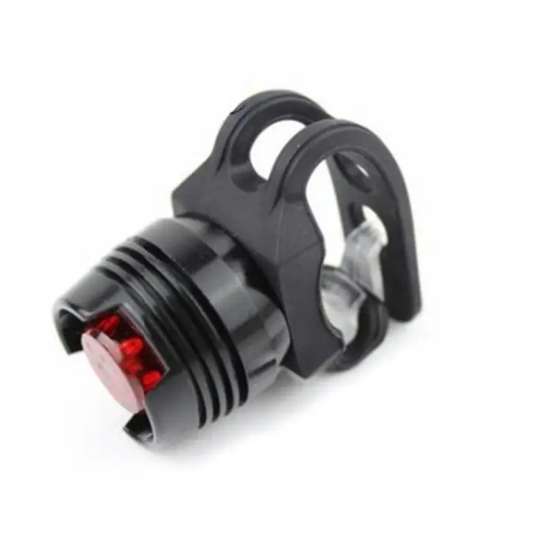 Black red light Велосипедный велосипедный передний задний шлем красный белый проблесковые светодиодные фонари Предупреждение лампа Велоспорт предупреждение алюминиевый свет водонепроницаемый - Цвет: Black red light