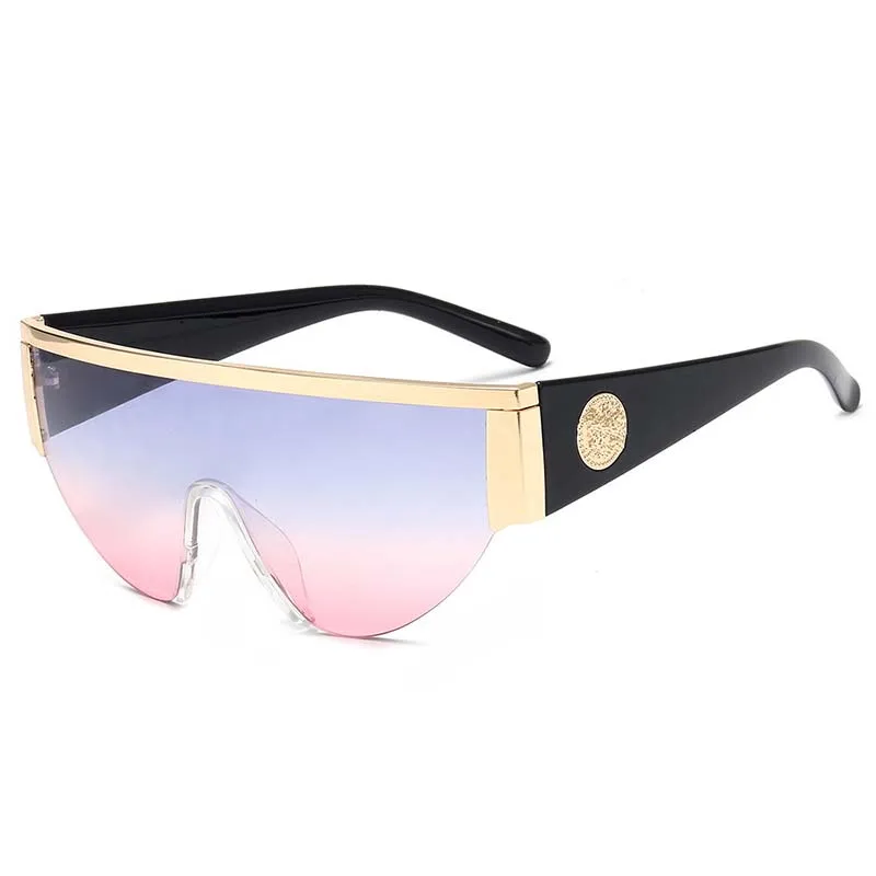 Солнцезащитные очки в металлической оправе UV400 для мужчин и женщин