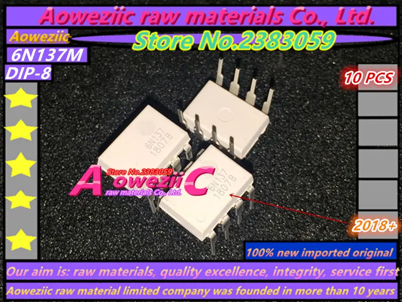 Aoweziic 10 шт. 2018 + 100 новый импортный оригинальный 6N137S 6N137SDM SOP 8 / 6N137 6N137M DIP оптический