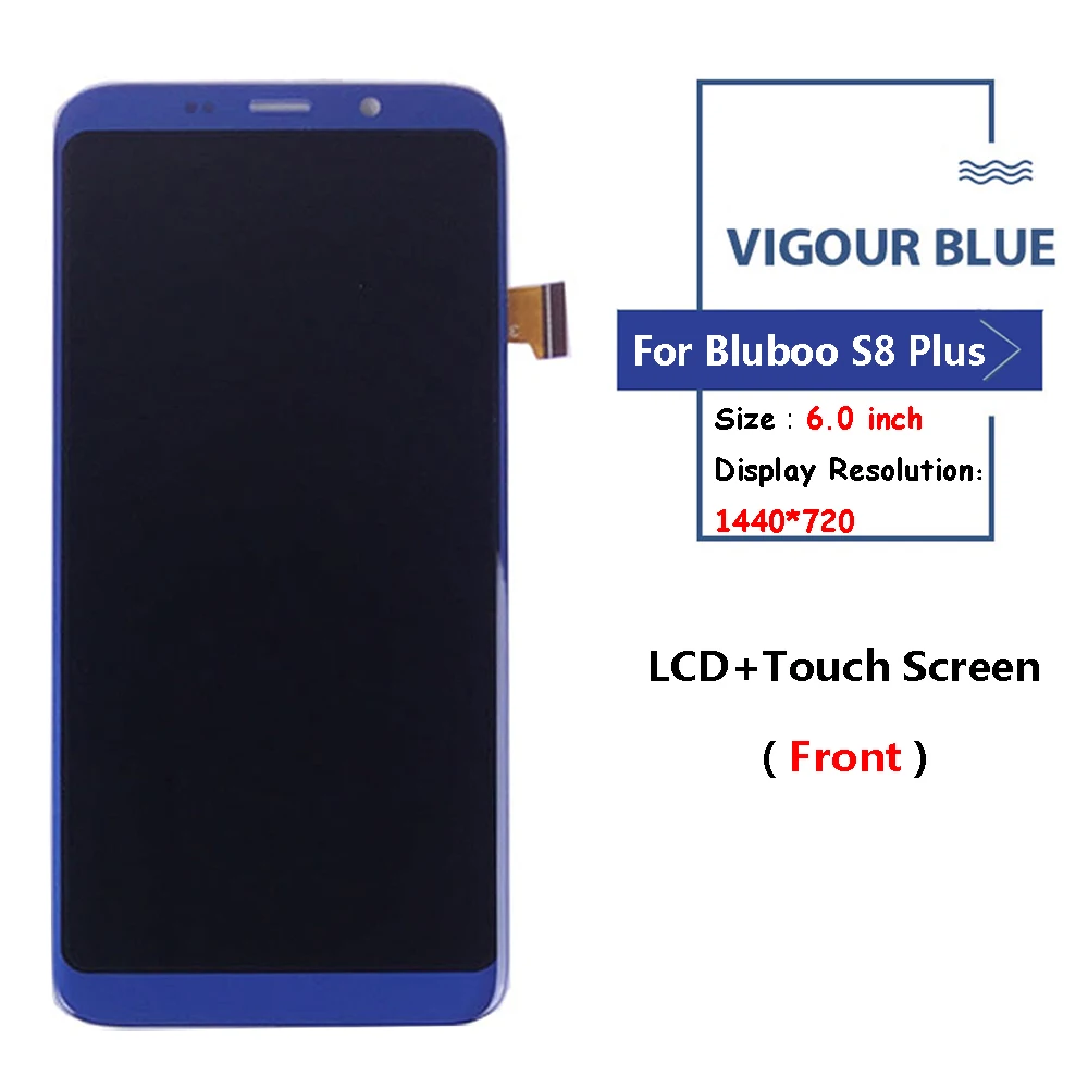 Черный/синий для Bluboo S8 Plus ЖК-дисплей и инструмент для ремонта сенсорного экрана в сборе запчасти с инструментами для Bluboo S8