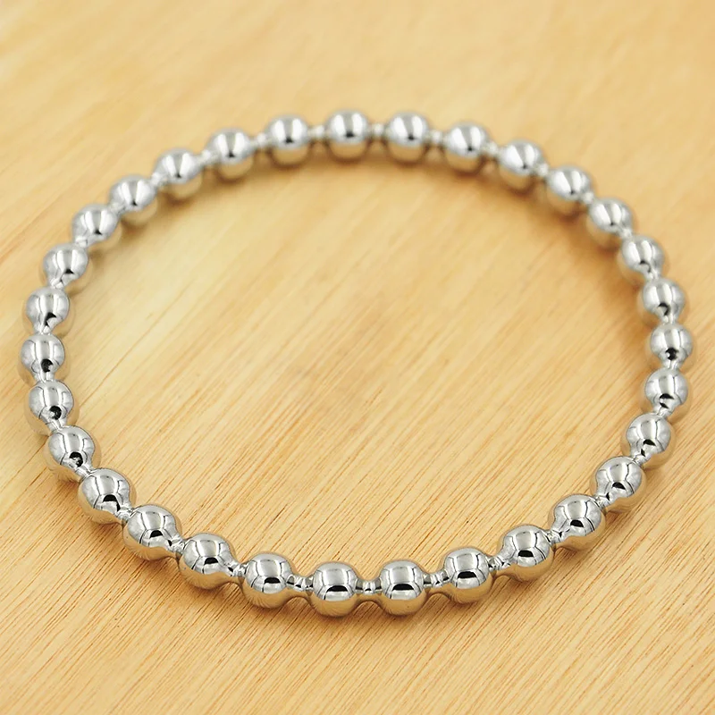 Hardart круглый Бусины звено цепи Браслеты и Classic Silver Цвет Модные украшения для Для