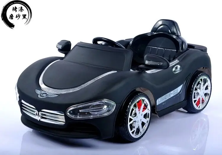 Педаль Go Karts Электрический Maserati пульт дистанционного управления Ремень безопасности 6 в 35*2 Вт 4 колеса крутая выносливость много цветов для детей Детский скутер - Цвет: Paint matte black