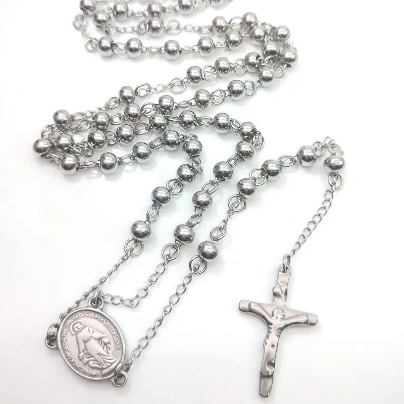 Мужское ожерелье с крестом из нержавеющей стали|Ожерелья подвеской| |