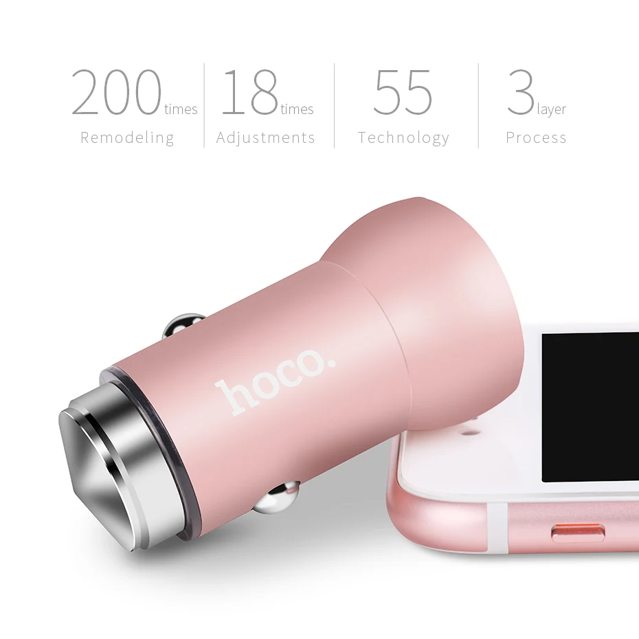 Автомобильное зарядное устройство HOCO быстрое для телефона автомобильное iPhone X 8