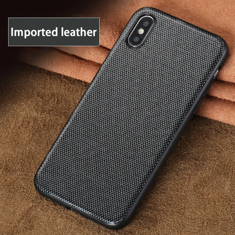 Чехол из натуральной кожи для iPhone X чехол с алмазной текстурой полноразмерный SE 5