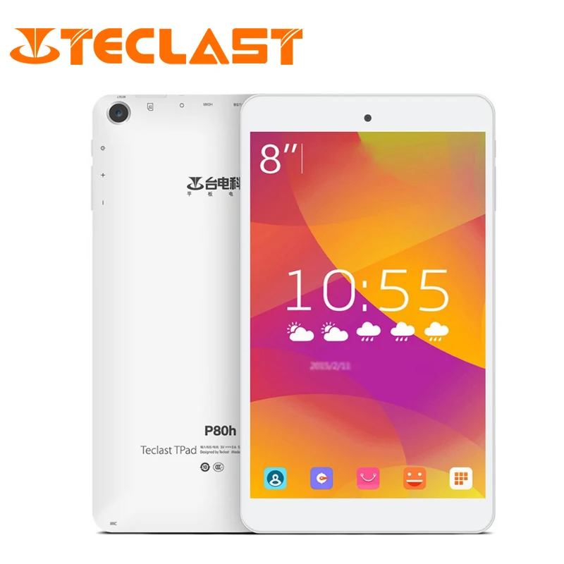 Teclast P80H Android 5.1 Quad Core 64bit MTK8163 IPS 1280x800 экран Dual WIFI 2.4 Г/5 Г HDMI Bluetooth GPS 8 дюймов Tablet ПК|tablet