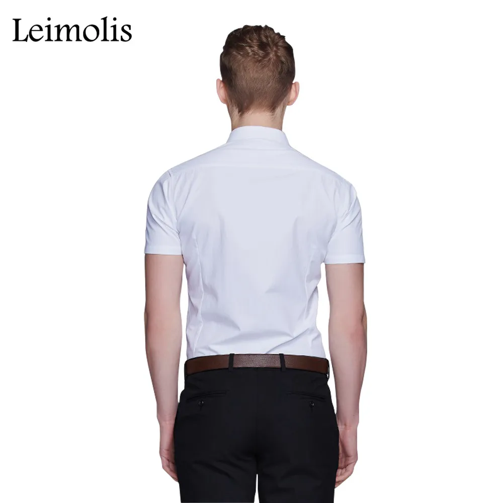 Leimolis хлопок повседневная гавайский slim fit с коротким рукавом мужская рубашка