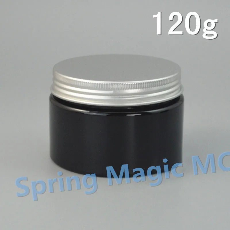 50 шт. 120 мл Черные банки для крема домашних животных пустые косметические г