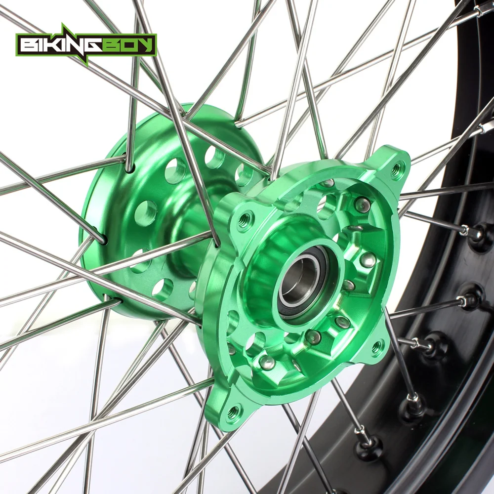 Передний обод колеса BIKINGBOY 3 5X17 &quotMX Motocross 36 спиц для Kawasaki KX125 KX250 06 13 KX 250 450 F 2006