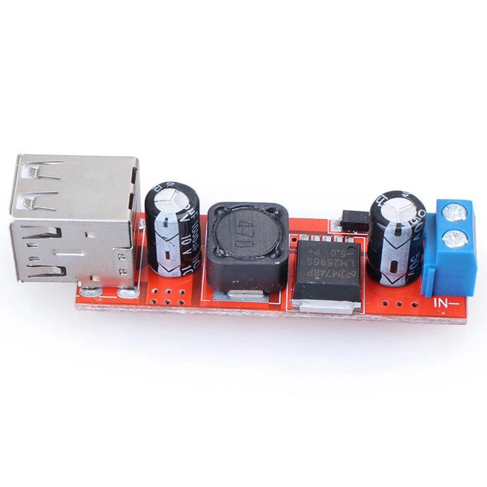 Двойной преобразователь USB 9 В/12 В/24 В/36 В в 5 понижающий силовой модуль на 3 а с 1/5