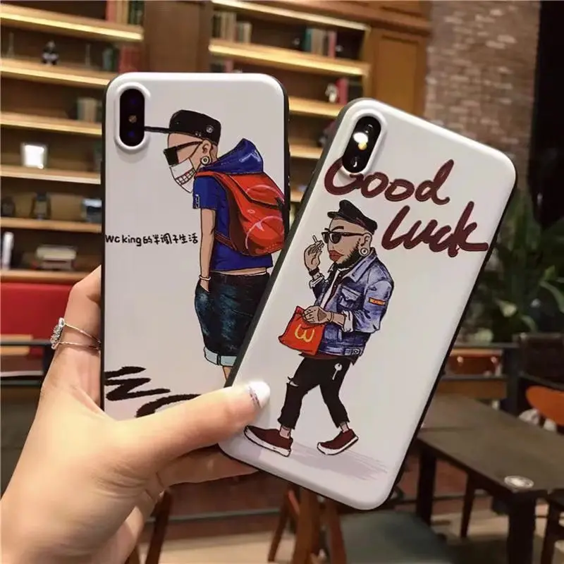 Неосновной чехол для телефона с изображением Iphone 6 s мягкий из ТПУ окрашенный 6s 7 8