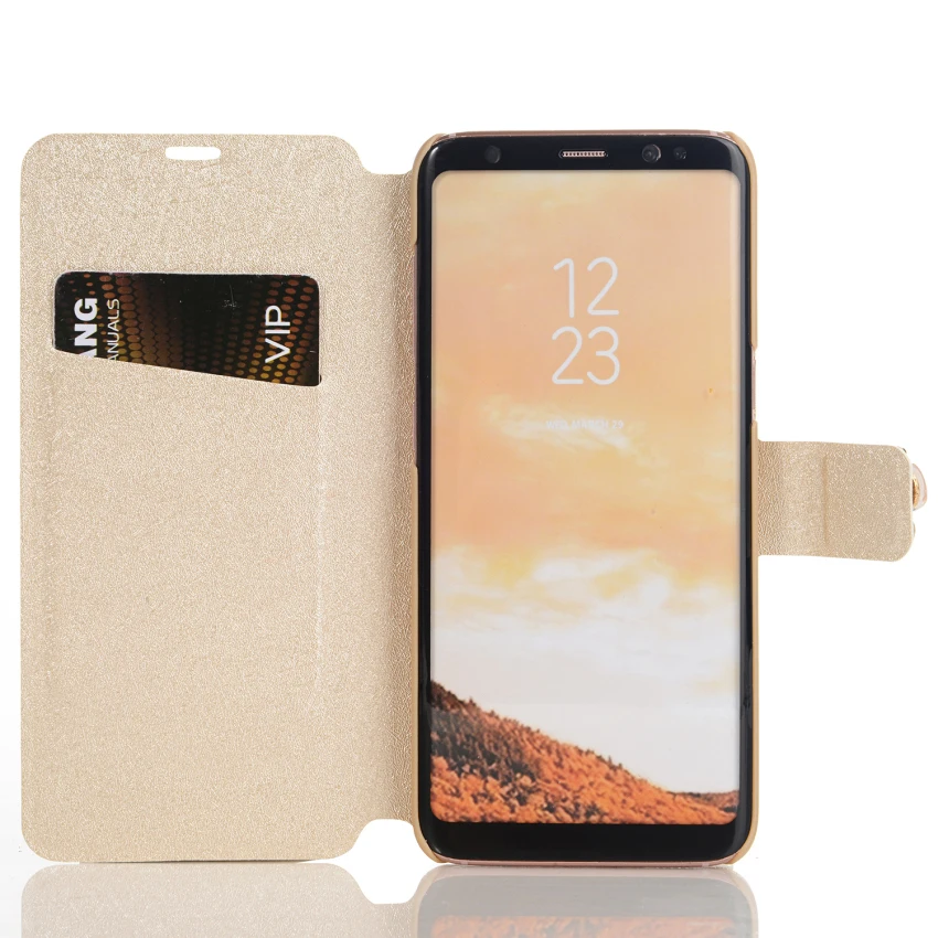 Роскошный кожаный чехол-кошелек со стразами и бантиком-бабочкой для Samsung Galaxy S10 plus