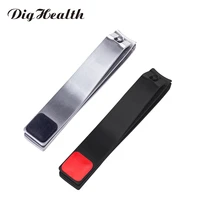 dighealth large nail clipper cutter toe nail clippers professional manicure trimmer stainless steel nipper with clip catcher