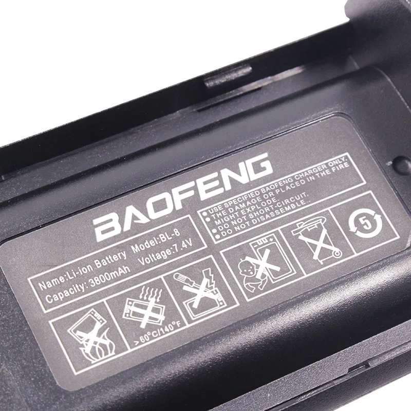 Оригинальный аккумулятор BaoFeng uv 82 7 4 В 3800 мАч литий ионный для рации Baofeng