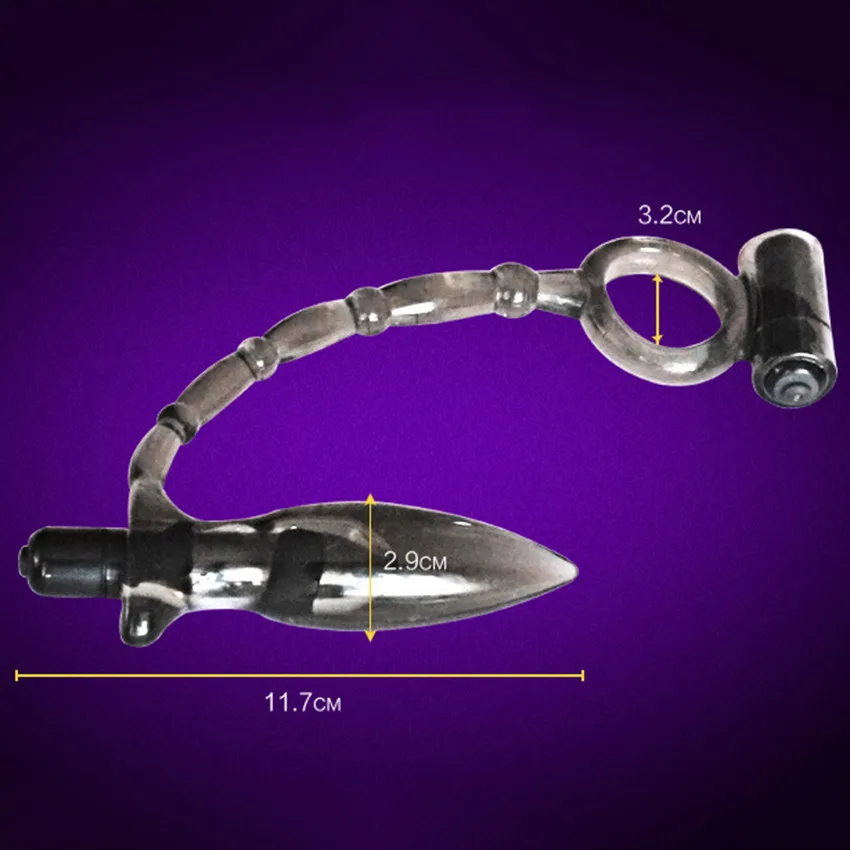 Пенис петух кольцо Анальный Вибратор Анальная пробка для мужчин мягкие