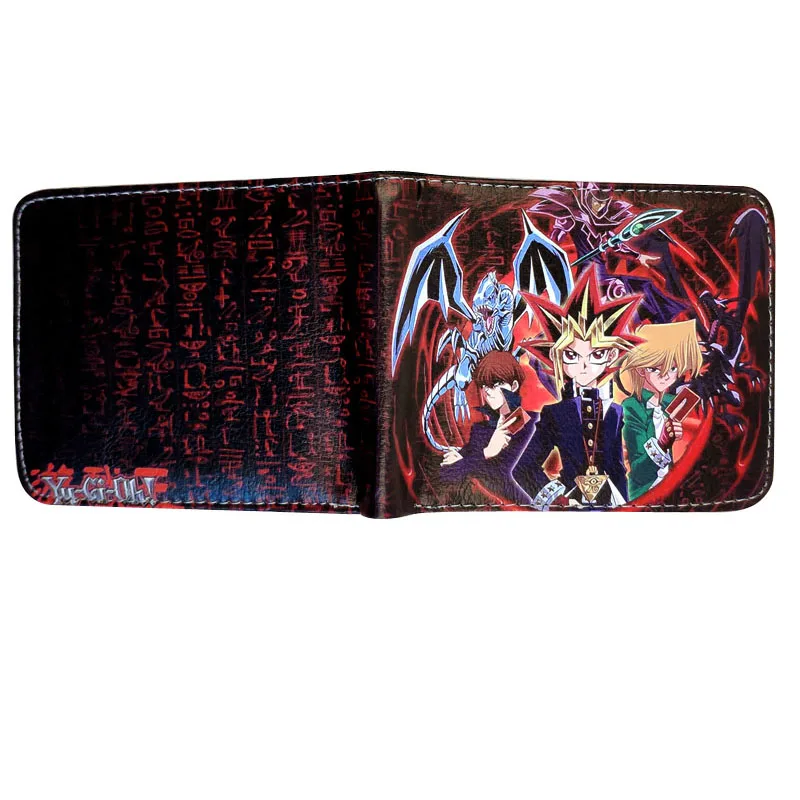 yu gi oh wallet Cartoon Anime cosplay men card id holders purse | Багаж и сумки