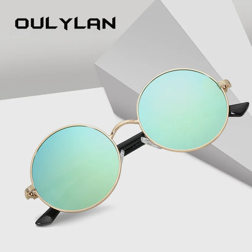 Круглые Солнцезащитные очки Oulylan для мужчин и женщин классические дизайнерские