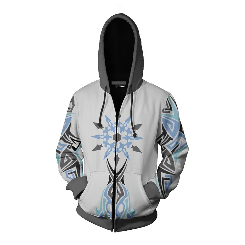 Толстовка с капюшоном RWBY Weiss Schnee костюм для косплея куртка на молнии 3D