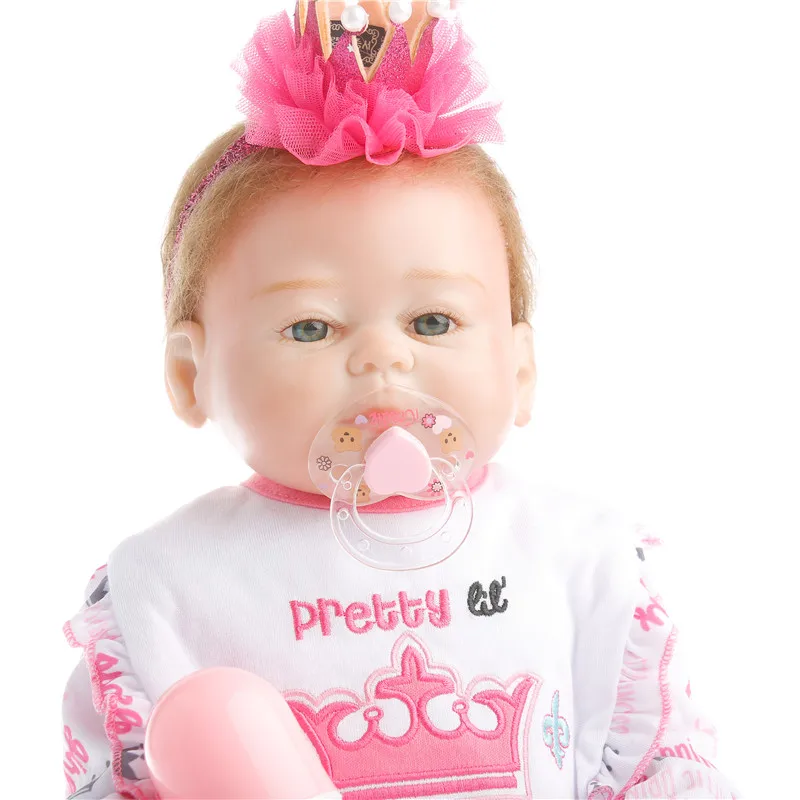 SanyDoll 20 дюймов 50 см силиконовые куклы для новорожденных реалистичные Красивые