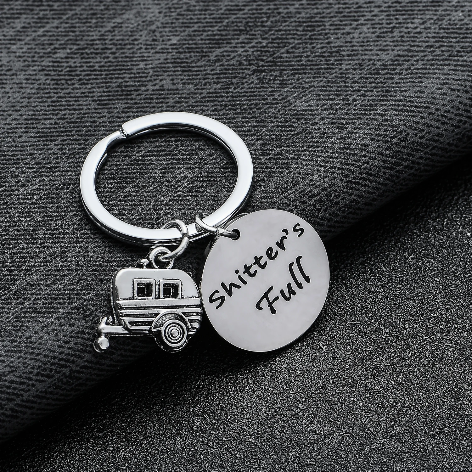 Брелок для ключей из нержавеющей стали счастливый аксессуар дома на колесах 12