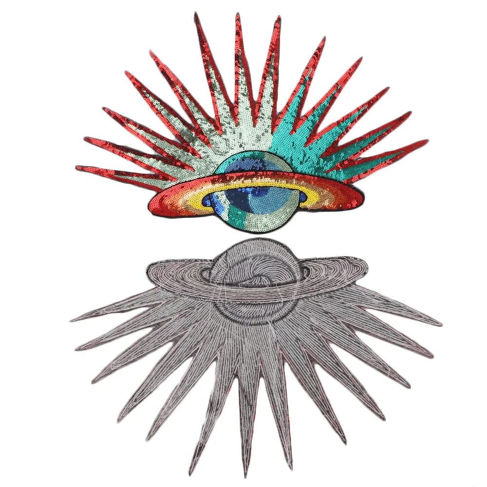 1 шт. вышитая аппликация Тигр солнце|Заплатки| |