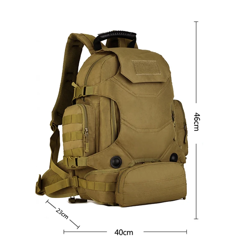 

Military Tactics Backpack Waterproof Nylon Hike Camp Backpacks Outdoors Bags Tactics Camouflage Multifunction Rucksack