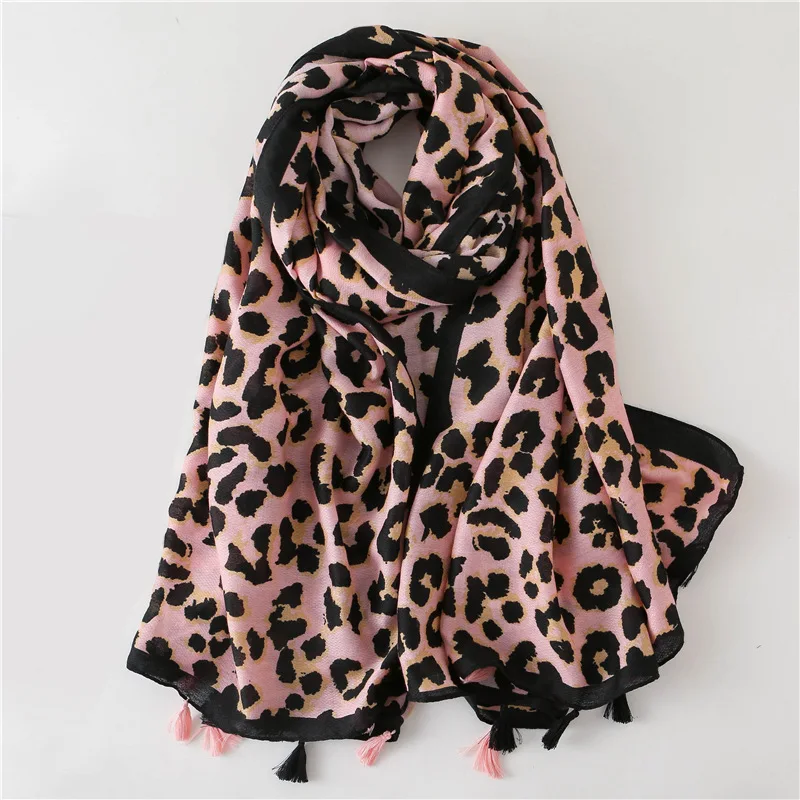 

180*90cm Fashion Women Leopard Print Scarf Soft Pretty Big Leopard Stole Thin Cotton Warm Enough Large Shawls cachecol Wraps