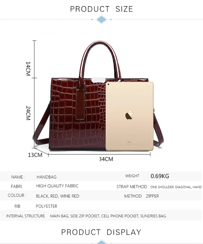TEAEGG Bolsa Mujer сумки для женщин роскошные сумки женские сумки с крокодиловым узором PU Сумка через плечо основной дизайн