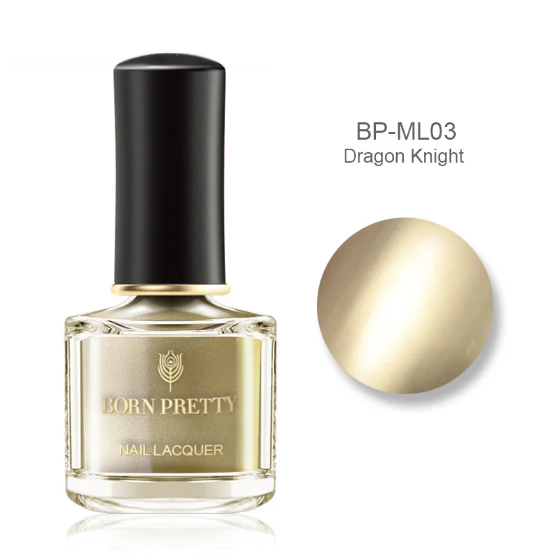 BP-ML03 Лак для ногтей BORN PRETTY с металлическим блеском 6 мл Лак для ногтей с зеркальным эффектом цвета розового золота - Цвет: BP-ML03