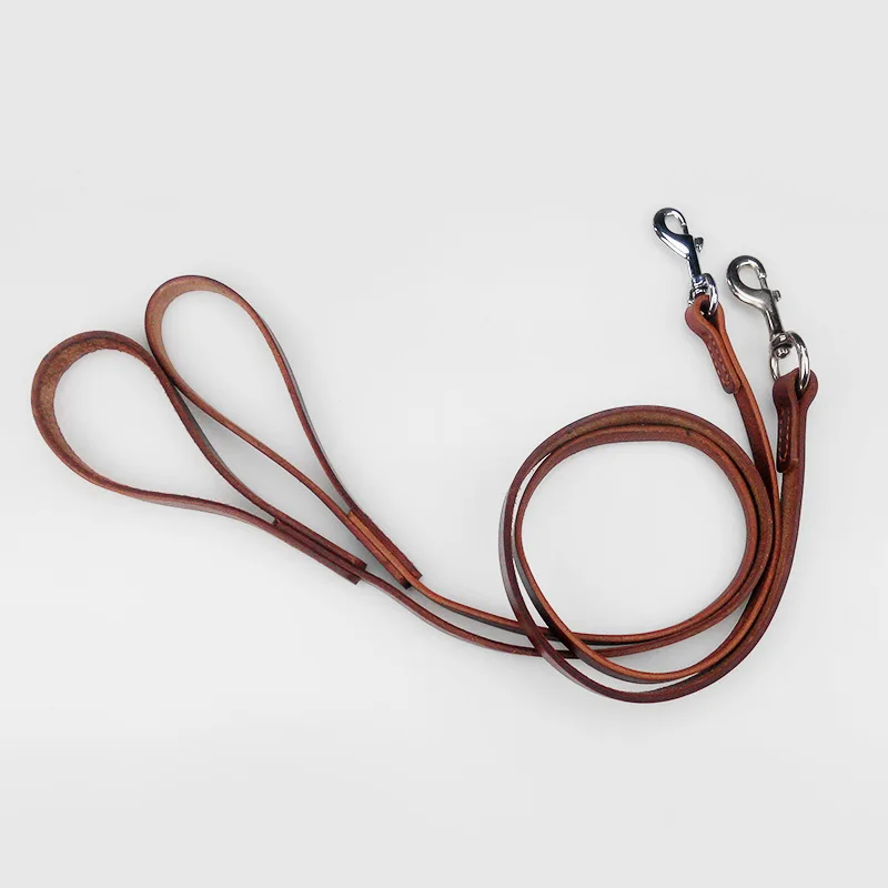 КОЖАНЫЙ Мягкий Твердый Прочный Основные Поводки Для Собак С Пружинным