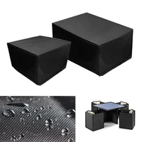 portable waterproof dustproof furniture cover case tarpaulin black