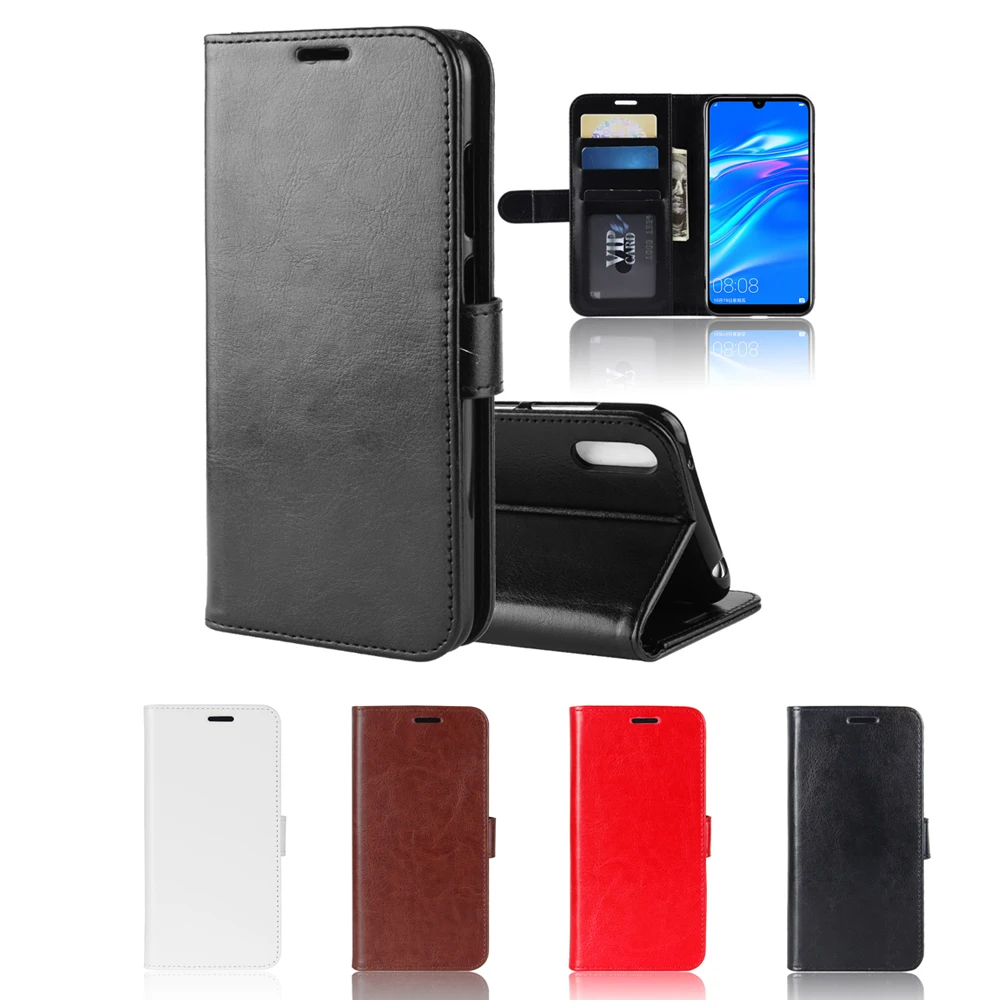Чехол для Huawei enjoy 9 enjoy9 Y7 prime pro 2019 роскошный чехол-кошелек из искусственной кожи с